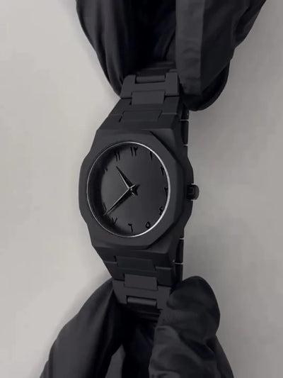 Full Black Aura Quartz Watch – Lightweight Design, , Premium Quality & Finish – Best Quality Analog Watch For Boys – Watch For Men | Full Black Color Watch (with Random Box)