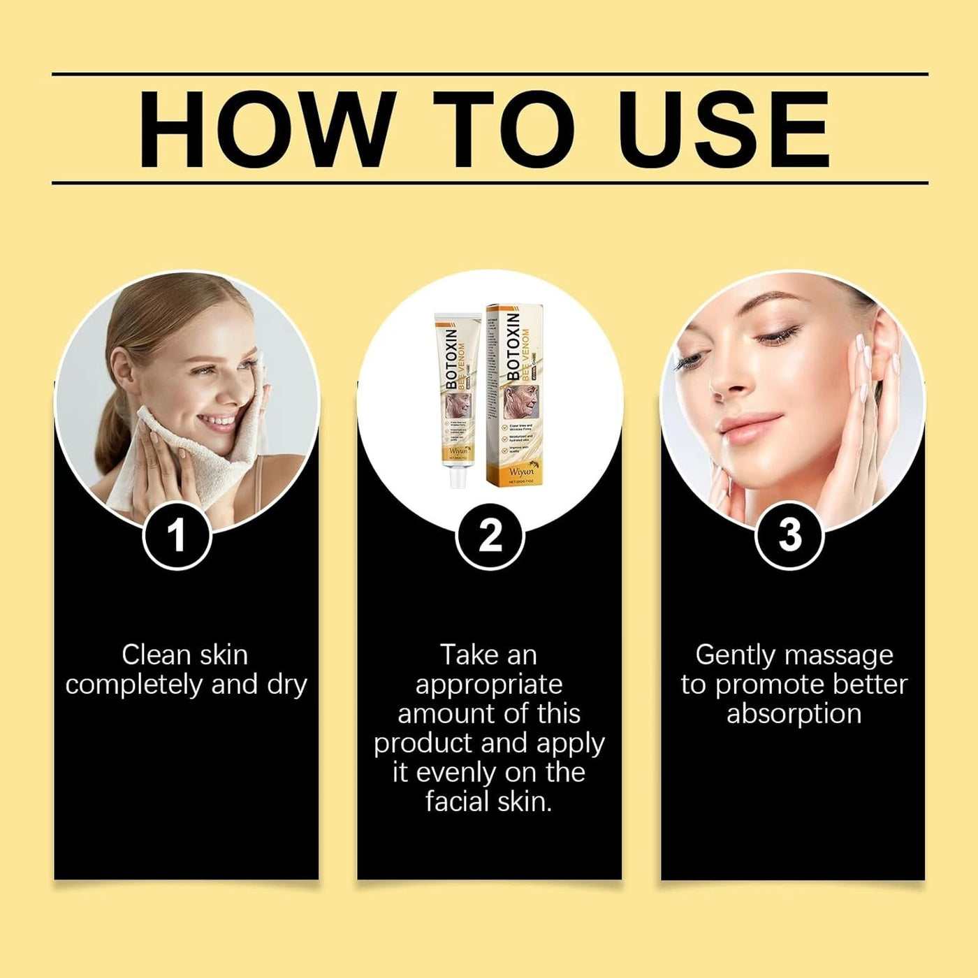 Whitening & Moisturizing Bee Venom Facial Care Cream – Brightening, Anti-aging, Hydrating Face Moisturizer For Radiant, Smooth & Youthful Skin